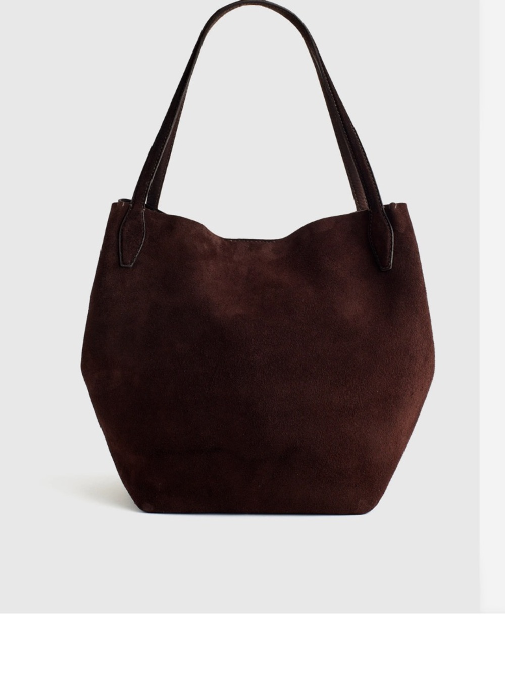 Madewell The Shoppers Tote Classic Brown Suede Tote Bag